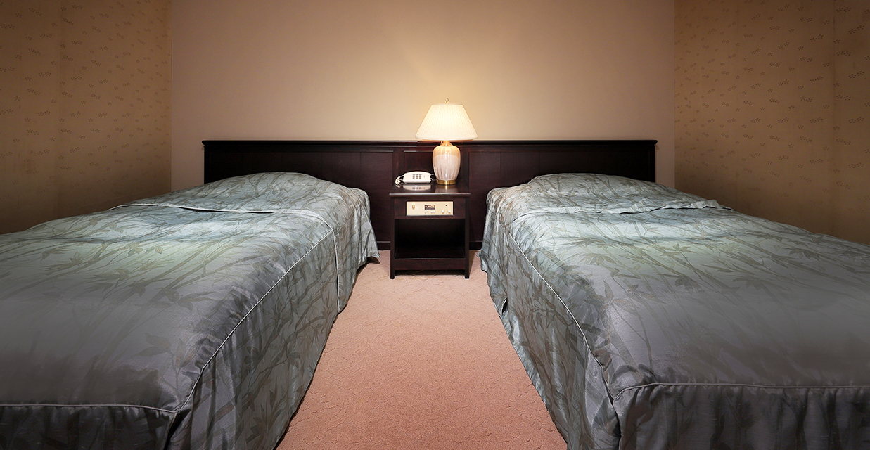 【最上階展望・源泉かけ流し客室檜風呂付】和室+ツイン